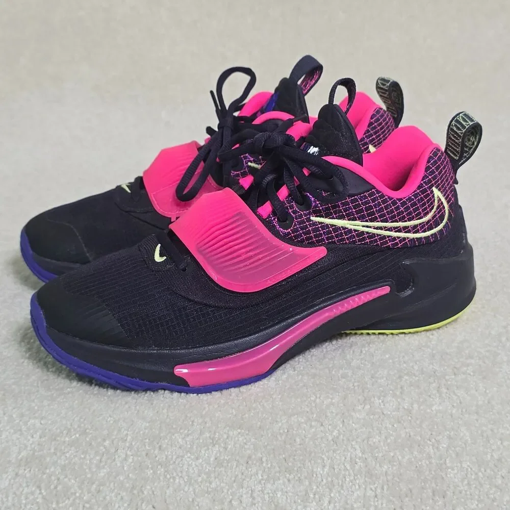 Nike Zoom Freak 3 GS Purple Pink Shoes Sneakers DB4158 500 Size 7Y - Picture 2 of 12
